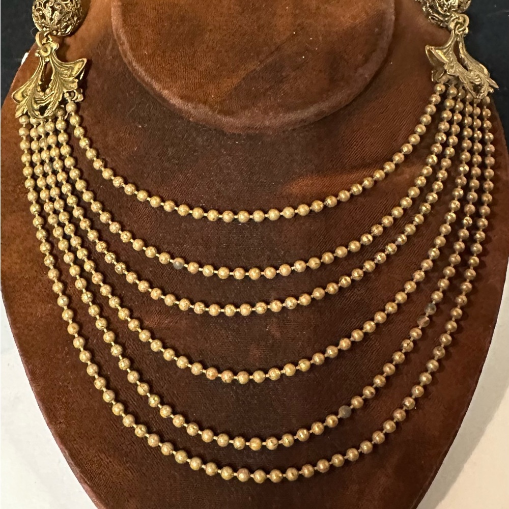 Vintage brass necklace